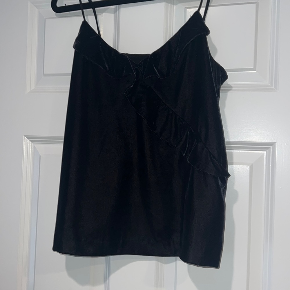 Womens black j crew tank top